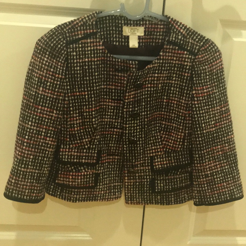 Ann Taylor Loft 00P multicolored, stylish jacket.